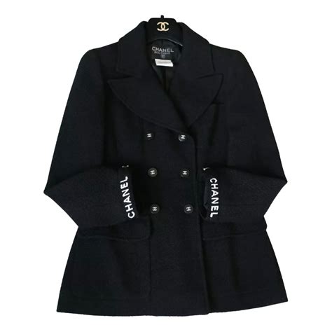 veste chanel noire occasion|pre owned Chanel jackets.